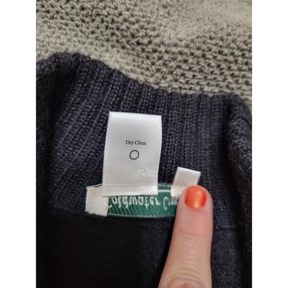 Coldwater Creek Breezy Evenings Cat 100% Wool Zip Vest S Colorful/Winter E24 - Picture 7 of 13